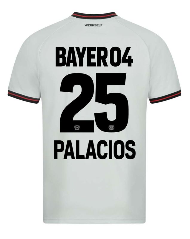 23-24 Bayer Leverkusen EXEQUIEL PALACIOS 25 Away Soccer Jersey