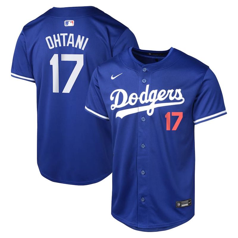 Men's Los Angeles Dodgers Ohtani 17 Royal Alternate Team Jersey