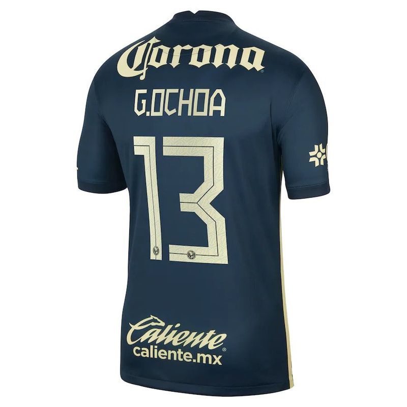 Club America Guillermo Ochoa #13 Navy Away Jersey 21-22