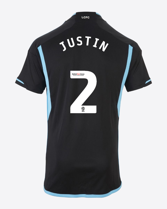 23-24 Leicester City JUSTIN 2 Away Jersey