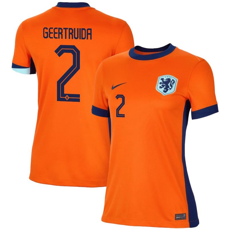 2024 Netherlands Geertruida 2 Home Women Jersey