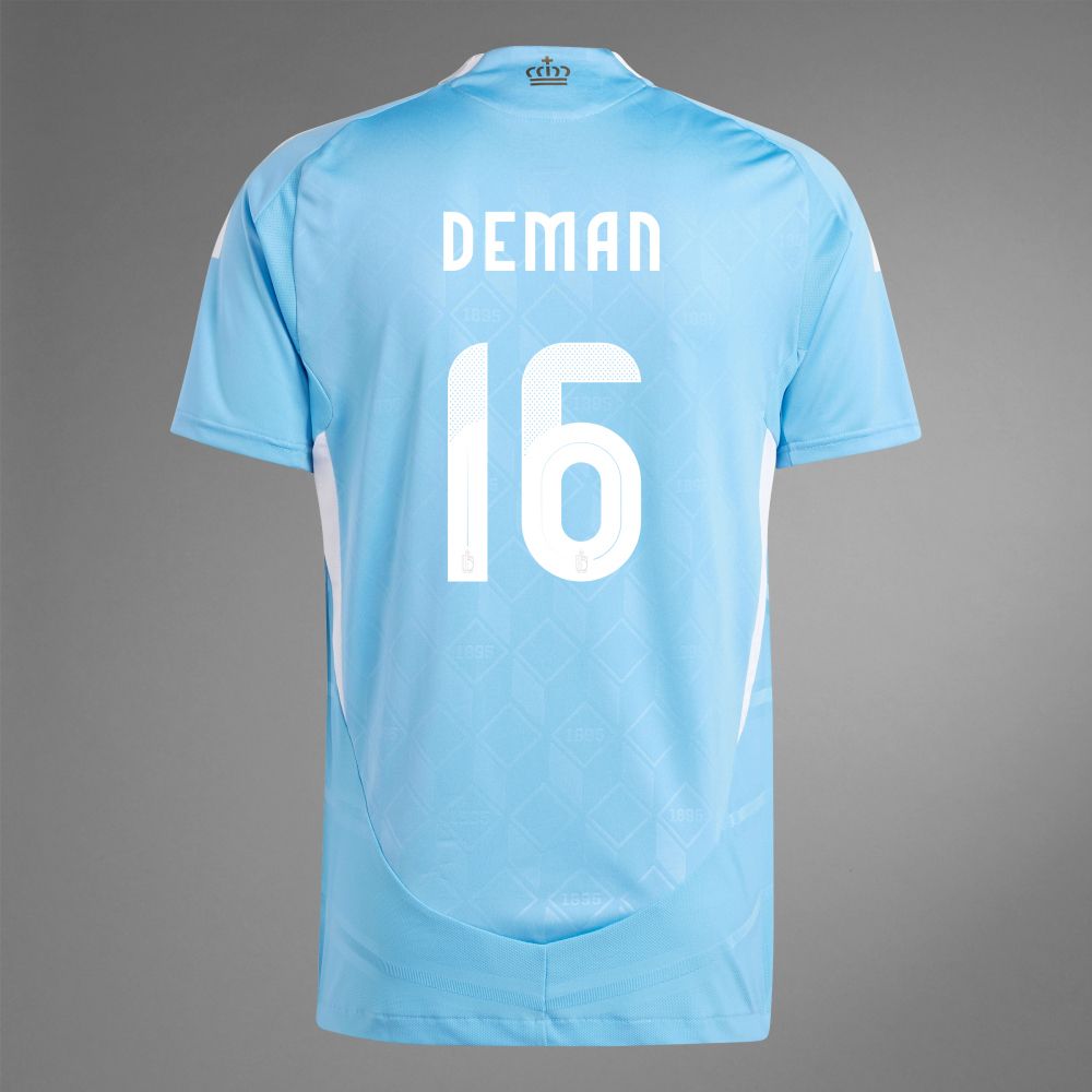 2024 Belgium DEMAN 16 Away Jersey (Player Version)