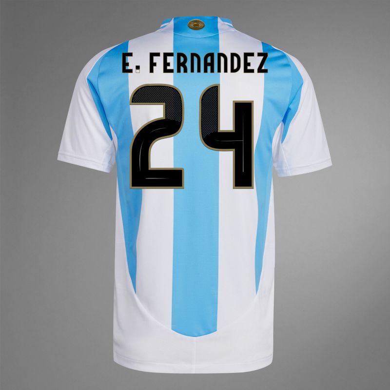 2024 Argentina E. FERNANDEZ 24 Home Jersey (Player Version)