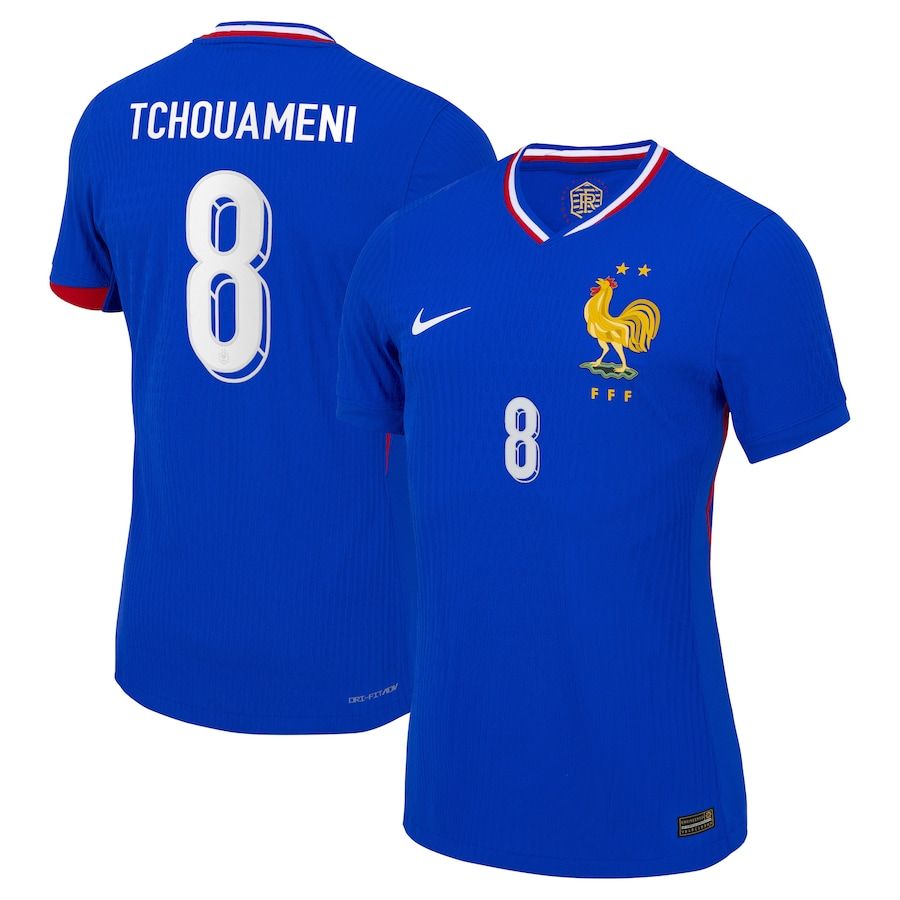 2024 France Tchouameni 8 Home Jersey (Player Version)