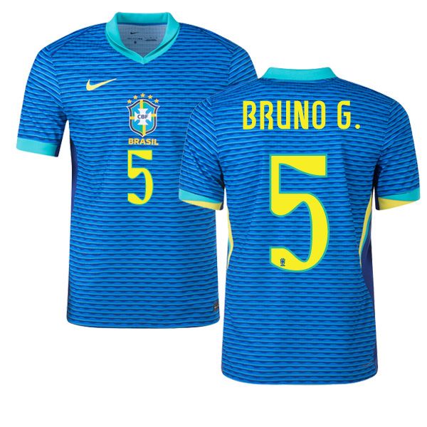 2024 Brazil BRUNO G. 5 Away Jersey (Player Version)