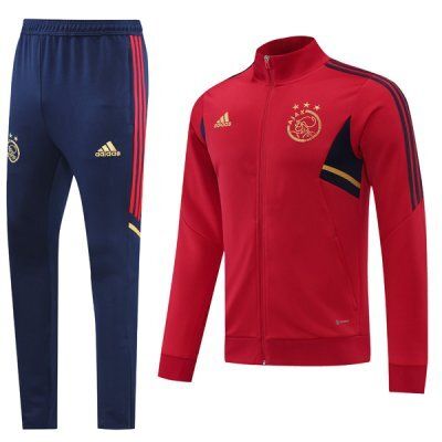 22-23 Ajax Red 02 Full Zip Tracksuit