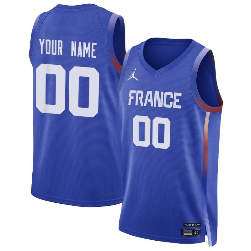 France Basketball 2024 Summer Olympics Player Limited Unisex Custom Jersey - Royal