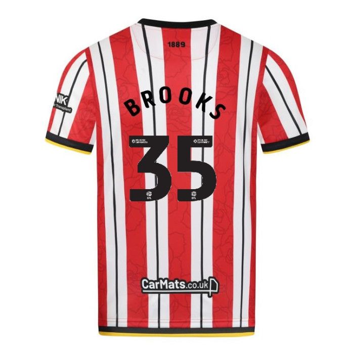 24-25 Sheffield United Home BROOKS 35 Jersey