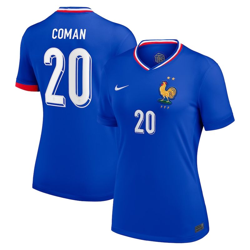 2024 France Coman 20 Home Women Jersey