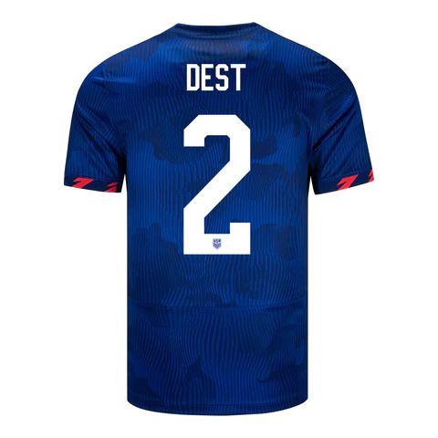 USA (USMNT) Men's Sergino Dest #2 Away Gold Cup Away 2023 Jersey