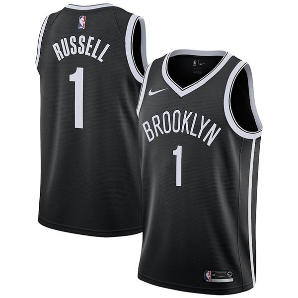 Brooklyn Nets D‘Angelo Russell Black Swingman Jersey – Icon Edition