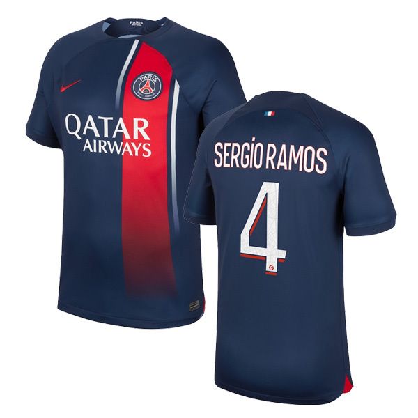 23-24 PSG Home Jersey SERGIO RAMOS 4