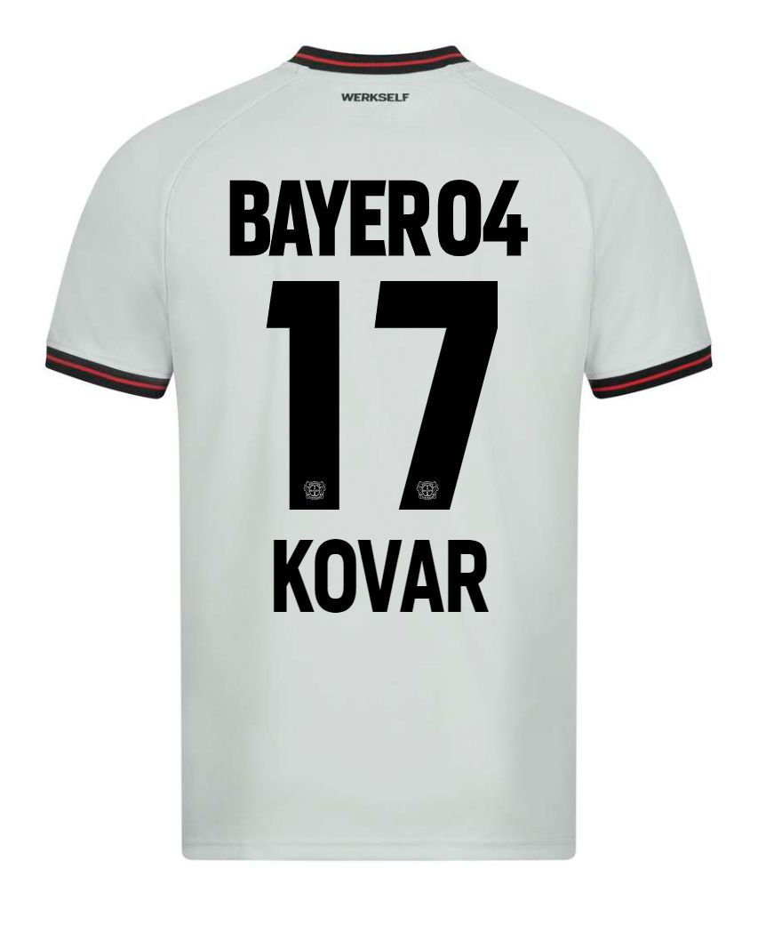 23-24 Bayer Leverkusen MATEJ KOVAR 17 Away Soccer Jersey