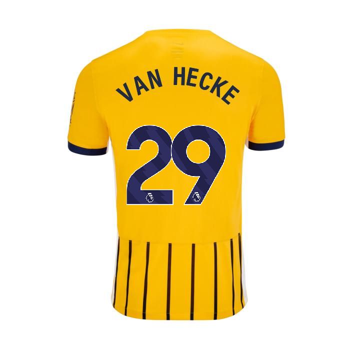 24-25 Brighton & Hove Albion VAN HECKE 29 Away Jersey