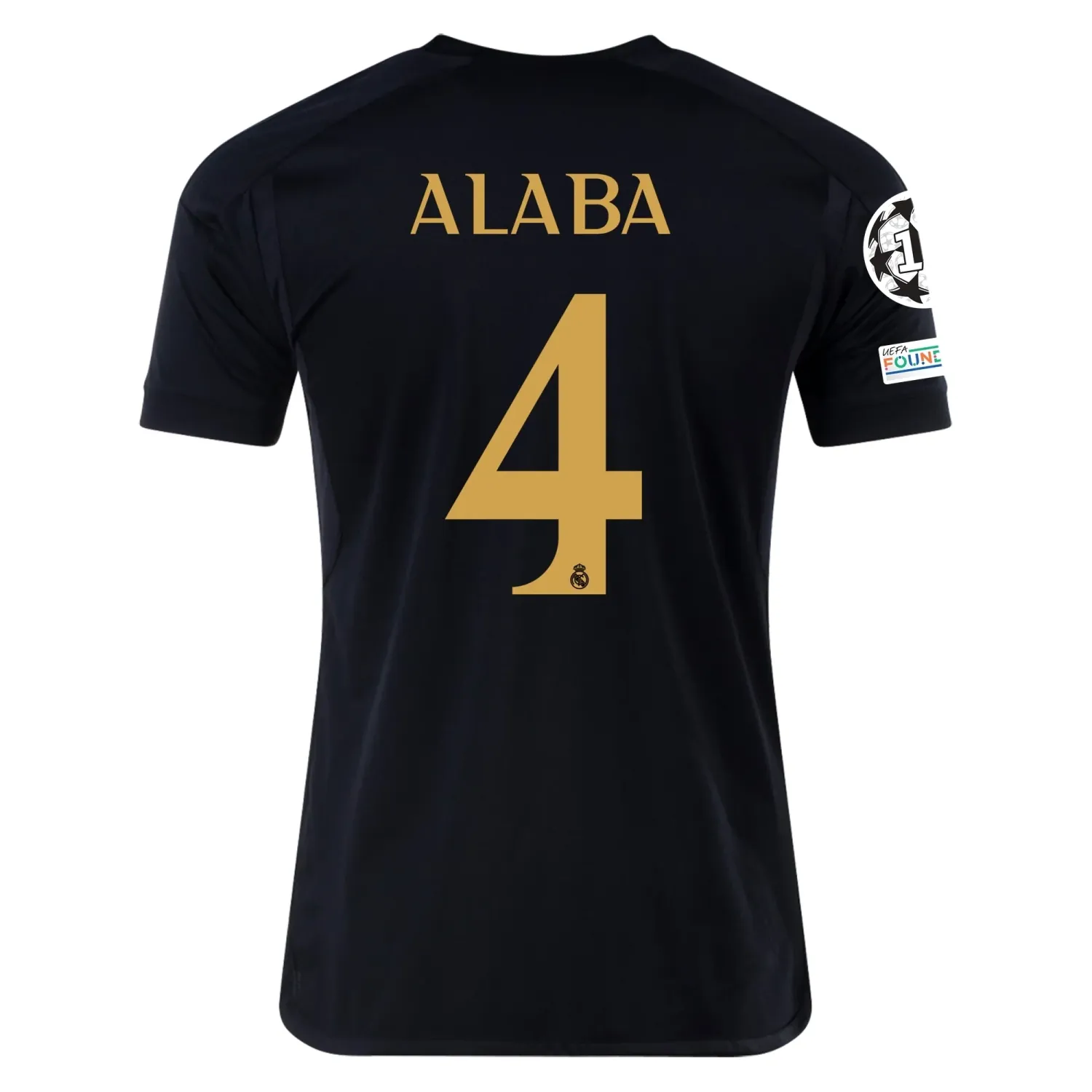 Real Madrid David Alaba Third Jersey 2023/2024 With Champions League + Club World Cup Patches