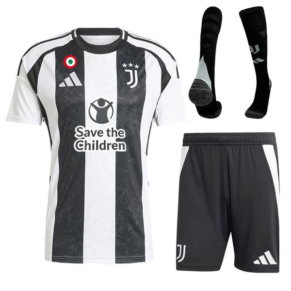 24-25 Juventus Home Save Children Men Full Kit