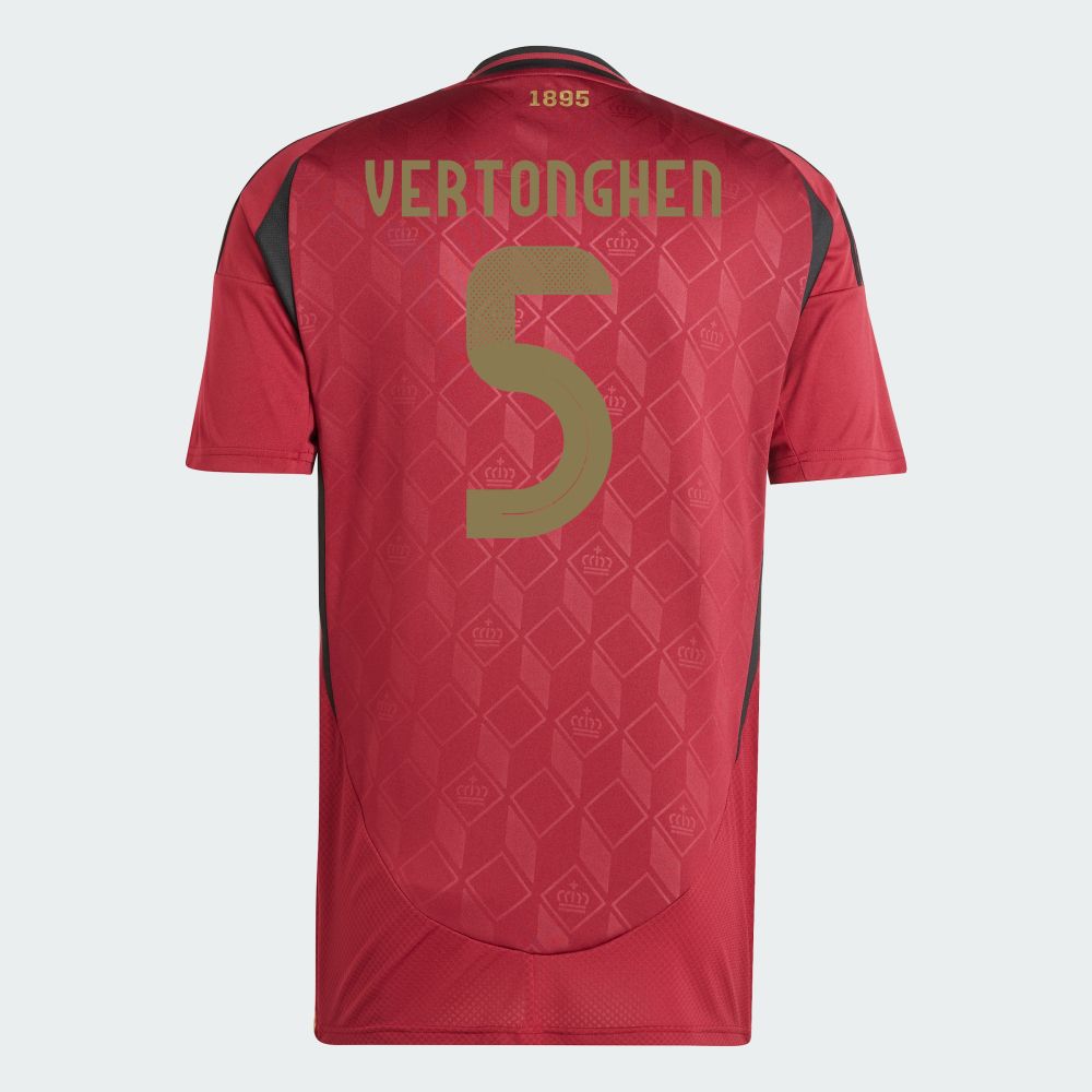 2024 Belgium VERTONGHEN 5 Home Jersey