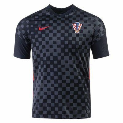 20-21 Croatia Away Black Soccer Jersey