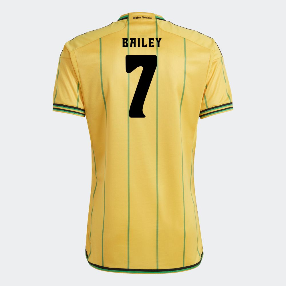 Jamaica  Home Leon Bailey 7 Soccer Jersey 2023