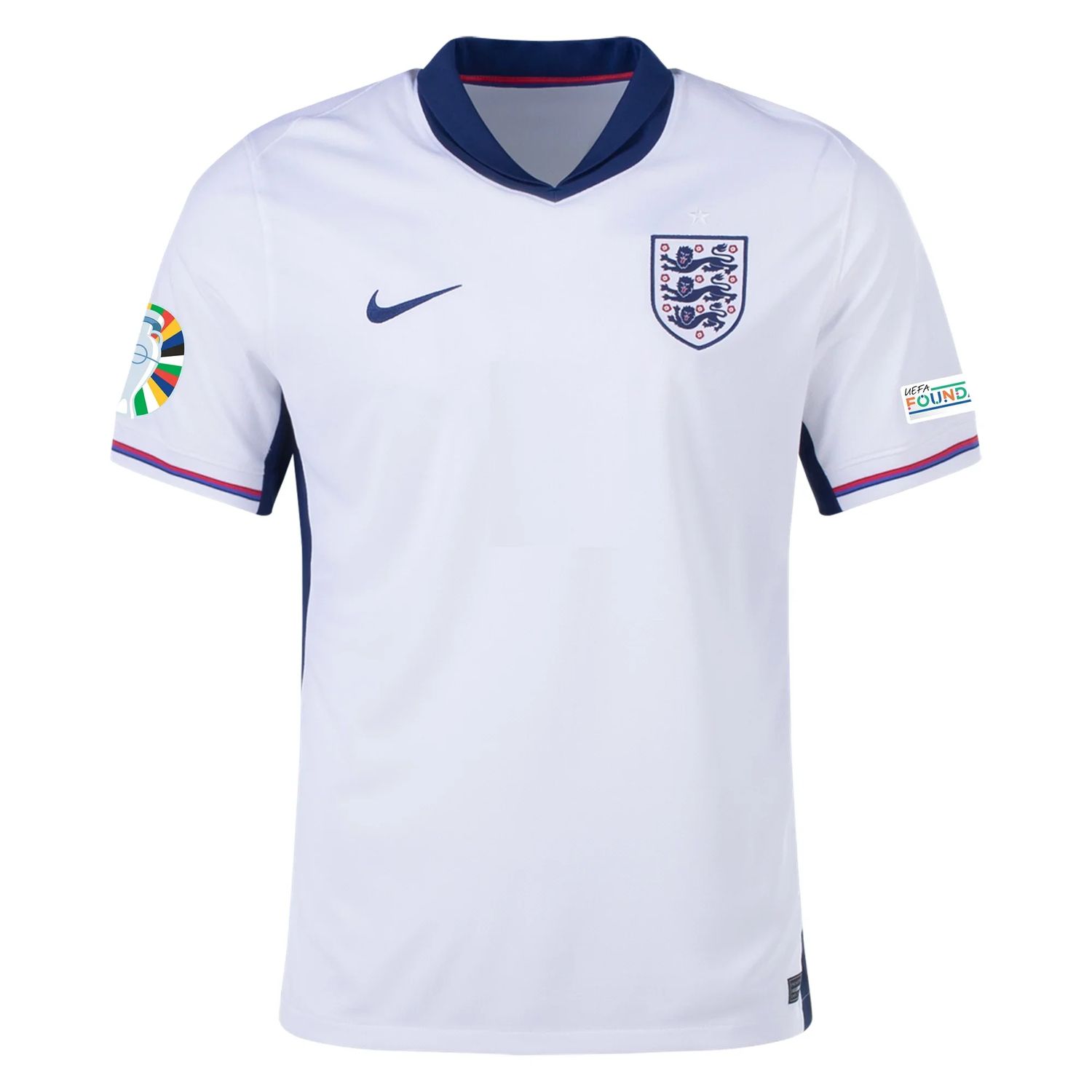 England Euro's 2024 Home Jersey With Patches