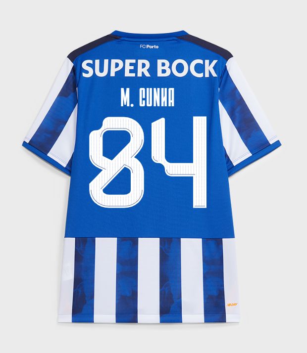 24-25 Porto Home M. Cunha 84 Europa League Jersey