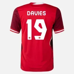 Canada Alphonso Davies #19 Home Jersey 2024