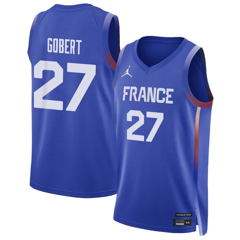 Rudy Gobert 27 France Basketball 2024 Summer Olympics Player Limited Unisex Jersey - Royal