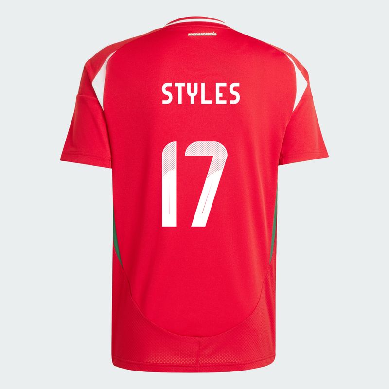 Hungary Home Euro's Callum Styles #17 Jersey 2024