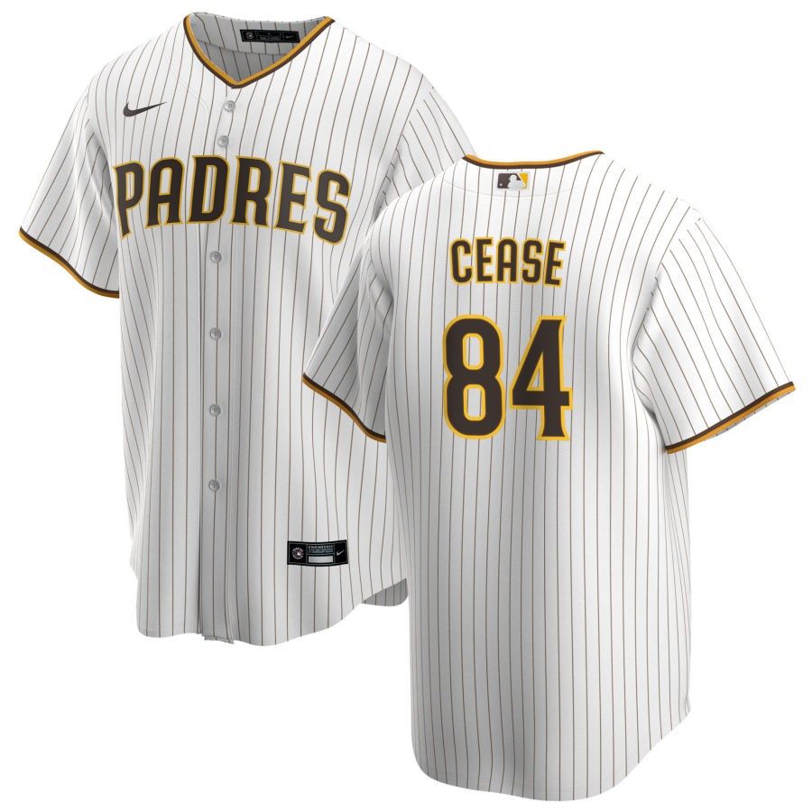 Men's San Diego Padres Cease 84 White Home Jersey