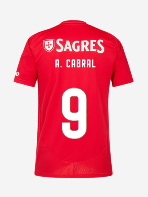 24-25 Benfica Home A. CABRAL 9 Jersey