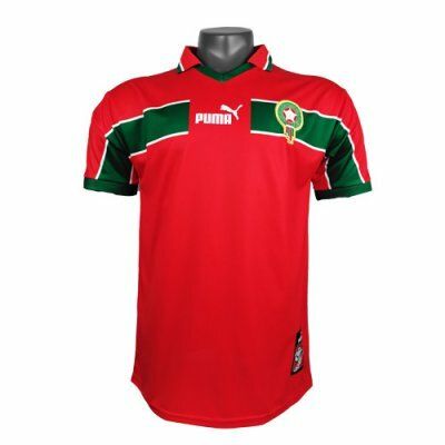 1998 Morocco Home Red Retro Jersey