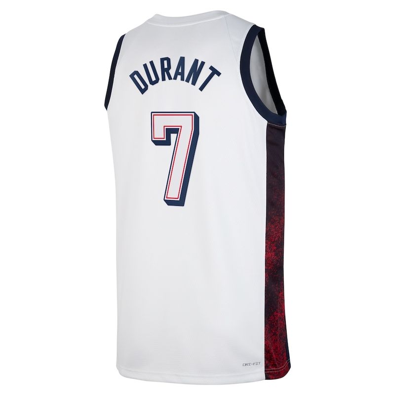 Kevin Durant #7 White Men's USA Basketball 2024 Swingman Player Jersey