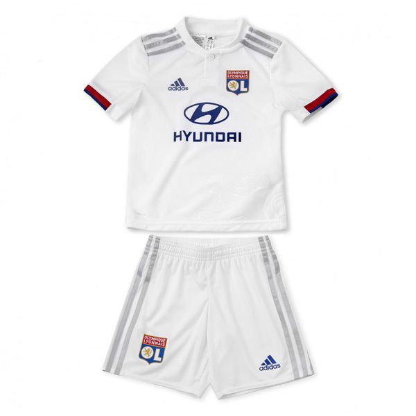 Adidas Olympique Lyon Official Home Soccer Jersey Kids Full Kit 19/20