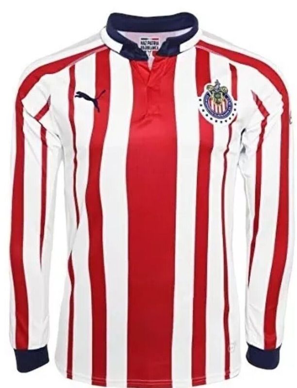 Official Puma Chivas Home Shirt Long Sleeve / Larga Manga Jersey 2018/2019 (Authentic)