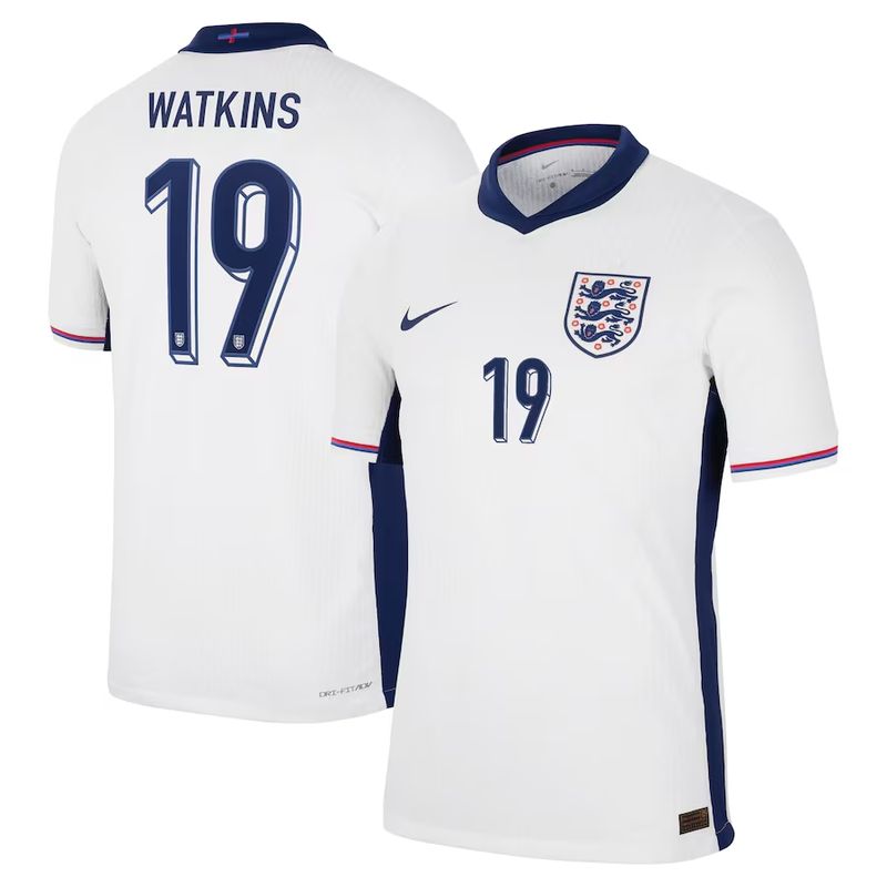 2024 England Watkins 19 Home Jersey (Player Version)