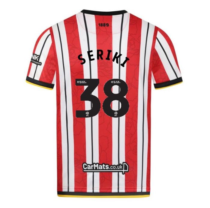 24-25 Sheffield United Home SERIKI 38 Jersey