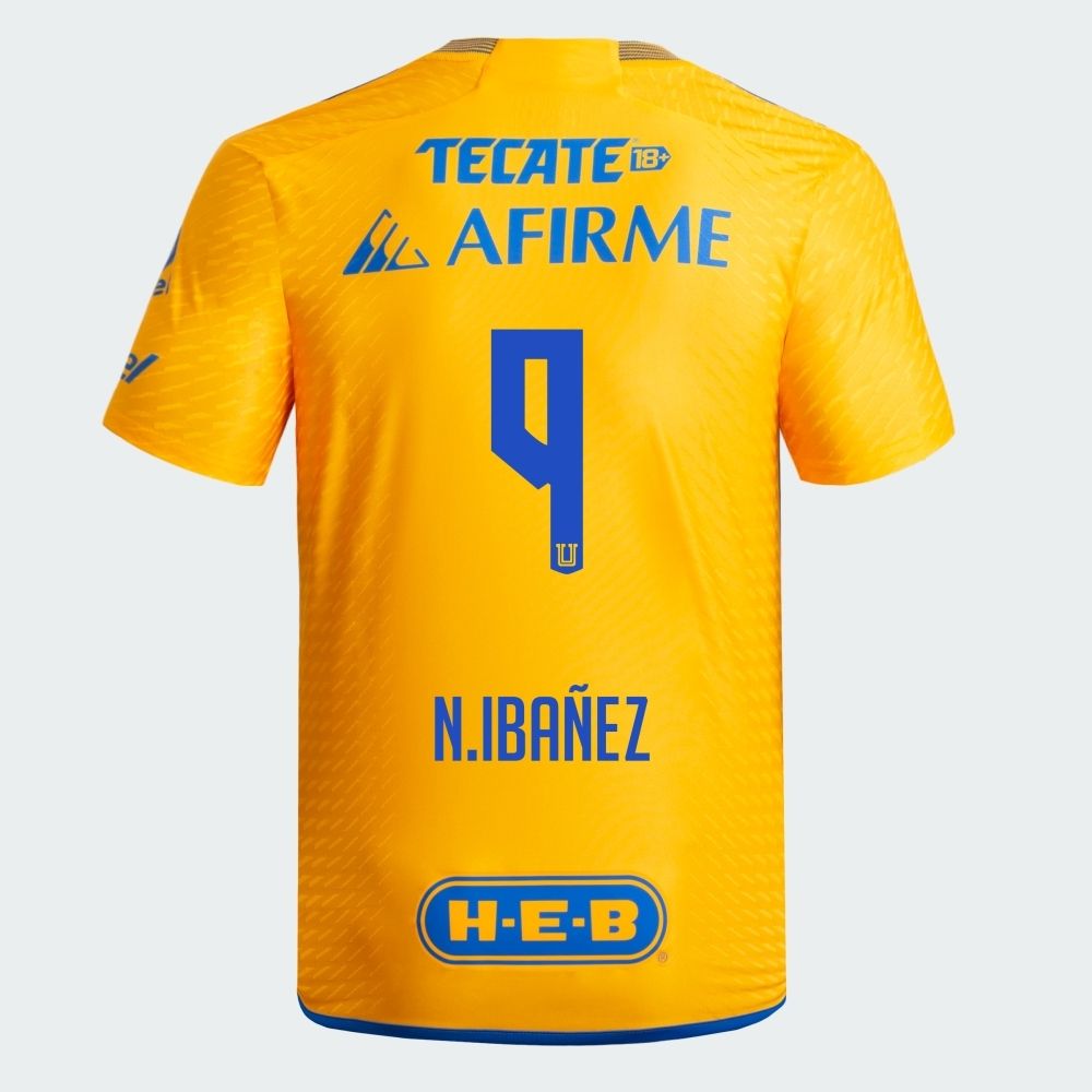 Tigres UANL Nicolas Ibañez #9 Home Jersey 2023/2024(Player Version)