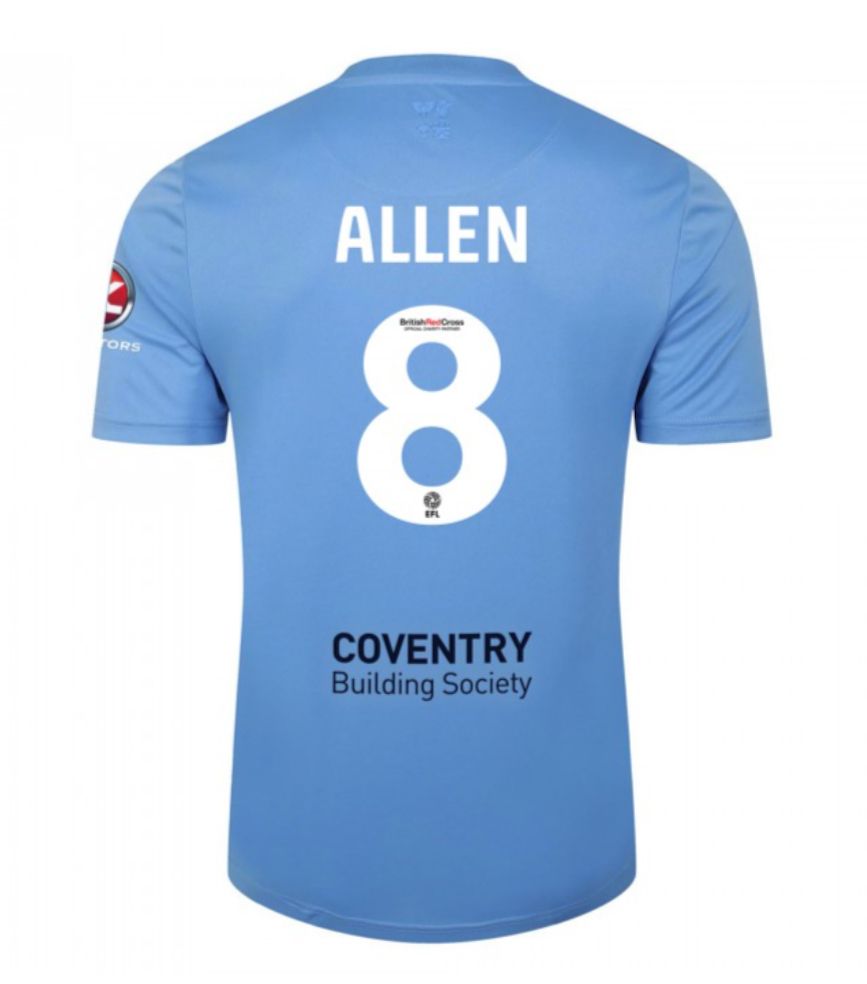 23-24 Coventry City 8 ALLEN Home Jersey