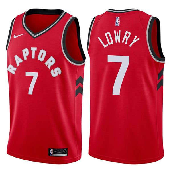 Toronto Raptors Kyle Lowry 2017-18 Icon Red Jersey