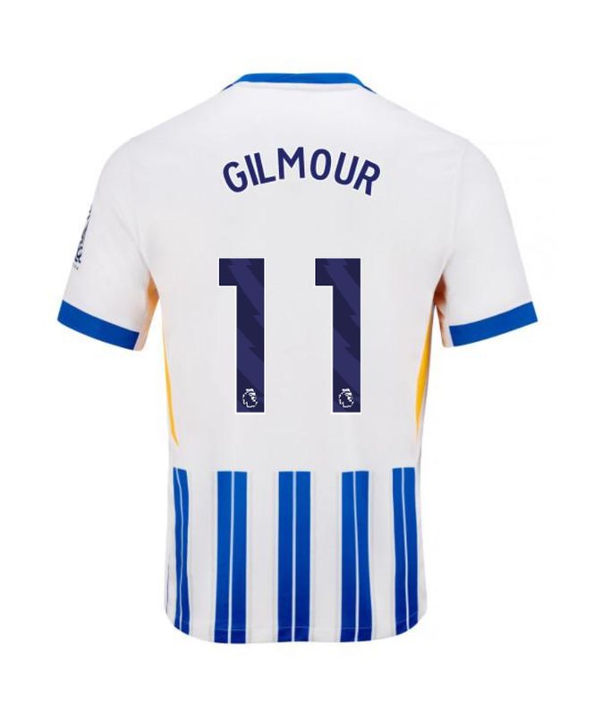 24-25 Brighton & Hove Albion GILMOUR 11 Home Jersey