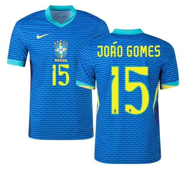 2024 Brazil JOÃO GOMES 15 Away Jersey (Player Version)