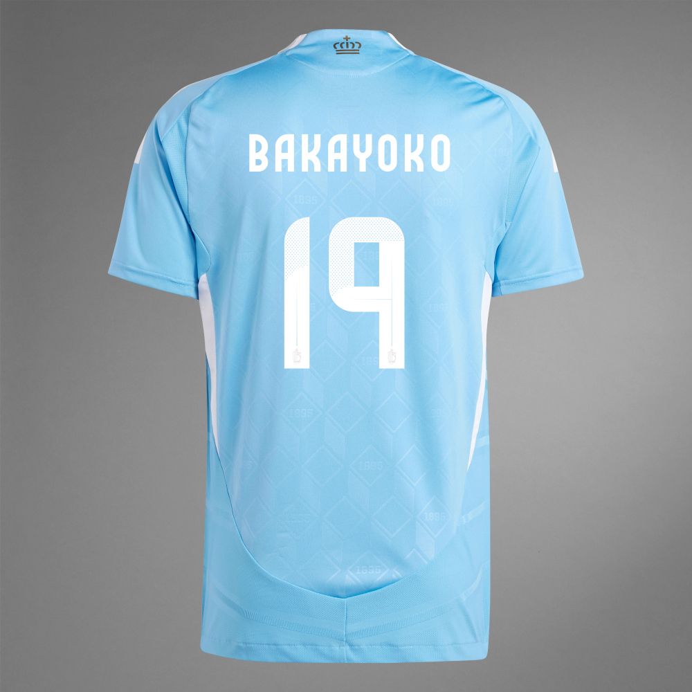 2024 Belgium BAKAYOKO 19 Away Jersey (Player Version)