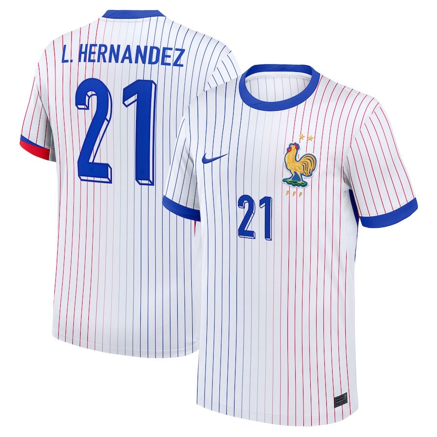 2024 France L. Hernandez 21 Away Jersey