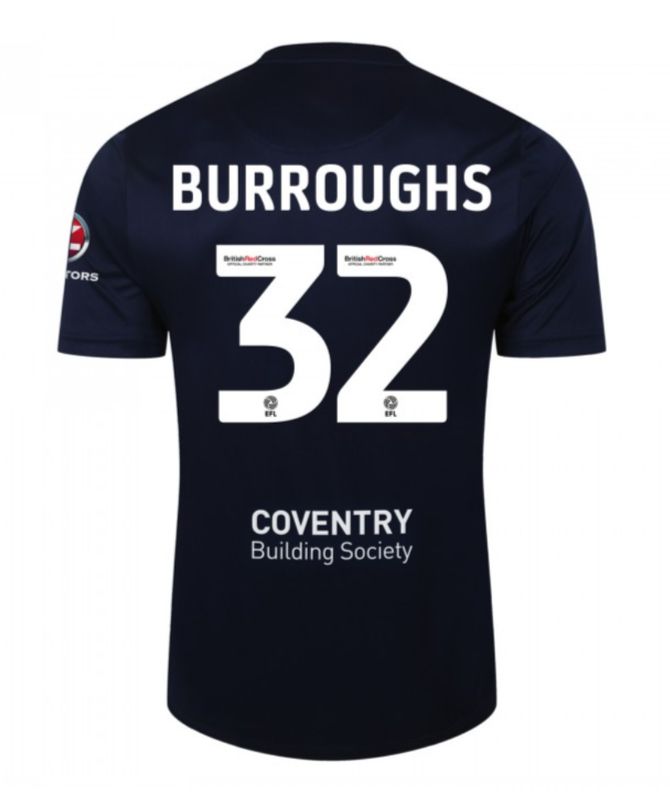 23-24 Coventry City 32 BURROUGHS Away Jersey