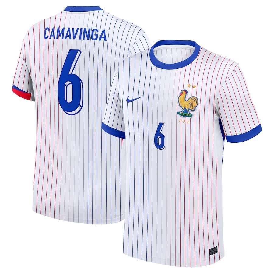 2024 France Camavinga 6 Away Jersey