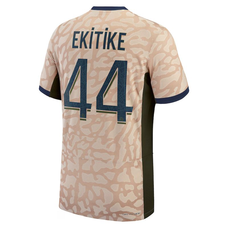 23-24 PSG Jordan Ekitike 44 Fourth Jersey (Player Version)