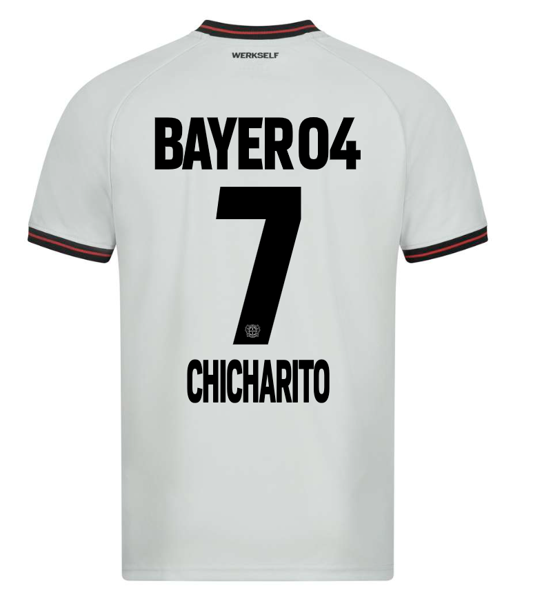 23-24 Bayer Leverkusen CHICHARITO HERNANDEZ 7 Away Soccer Jersey