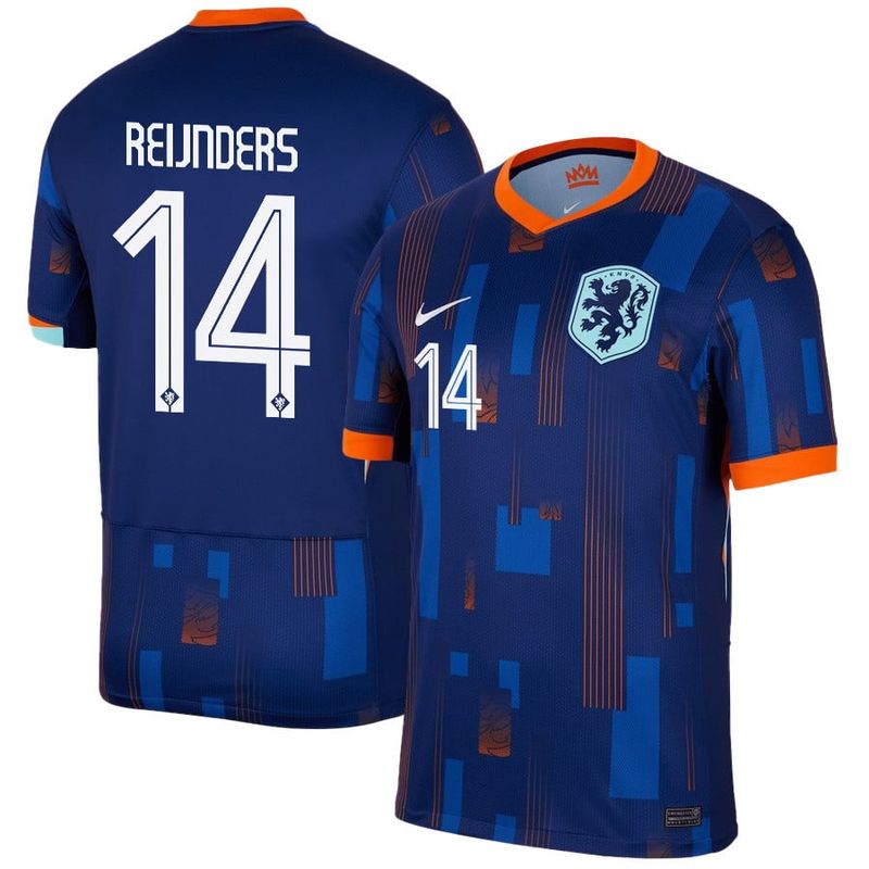 2024 Netherlands Reijnders 14 Away Jersey