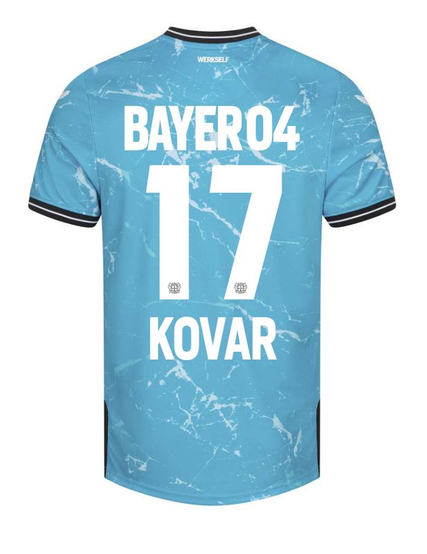 23-24 Bayer Leverkusen MATEJ KOVAR 17 Third Soccer Jersey