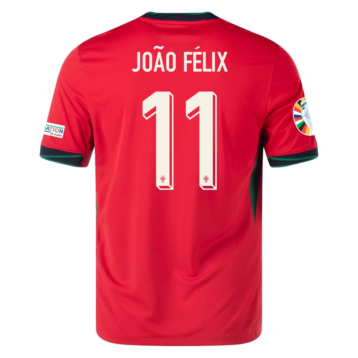 Portugal Euro's  2024 JOÃO FÉLIX #11 Home Jersey With Patches